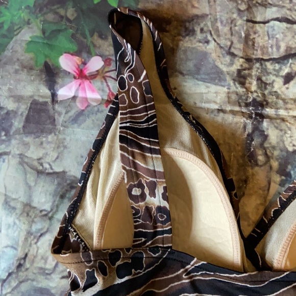 Tropical Escape One Piece Tiered Bathing Suit - Picture 5 of 7